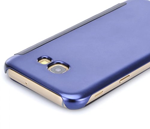 Samsung Galaxy A5 2017 Case  Vandot Clear View Funda con Tapa de Efecto Espejo y Esquinas de Metal para Samsung Galaxy A5 2017 A520  con 1x Stylus Pen  Zafiro Azul