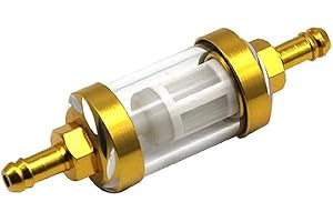 Qiwenr 8MM Filtre à Essence,Filtre à Carburant Essence Filtre à Carburant D'huile De Moteur De Moto Filtre à Carburant Universel de Moto Filtre à Carburant en Ligne,pour CRF XR KLX KX Pit Bike bike