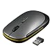 Produktbild BuyinCoins 1 2,4 G Wireless Wheel optische Maus + USB 2.0 Adapter Receiver für PC Laptop Schwarz, Weiß, Pink, Orange, Hellblau für Wahl Grau / Schwarz Wireless