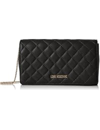 Love Moschino - Borsa Nappa Quilted Pu Nero, Shoppers y bolsos de hombro Mujer, Negro (Black), 6x14x22 cm (B x H T)