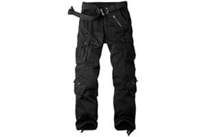 OCHENTA Men's Casual Military Army Camo Combat Trousers,Wild Cargo Pants with 8 Pockets (Size 29-44)