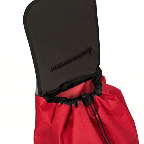 TecTake Einkaufstrolley Einkaufsroller klappbar rot - 4