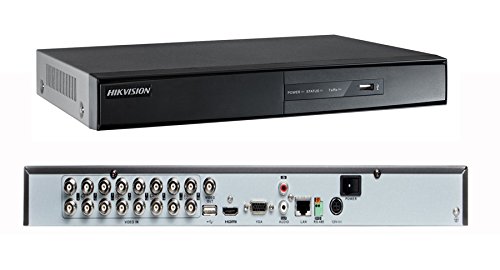 Hikvision DS-7216HQHI-F2/N 12 TB HDD 16 Channel 720/1080p HD-TVI Hybrid Digital Video Recorder - Black