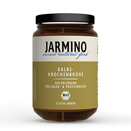 BIO Knochenbrühe Kalb | JARMINO | Kollagen- & Proteinreiche Bone Broth (6x 350ml) | Enthält natürliches Protein, Collagen, Hyaluron & ist low carb