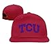 Produktbild Nubia TCU Logo Custom Baseball Hat Flat Bill Snapback Hat forestgreen, Herren, rot