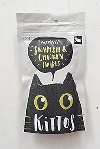 Kittos | Cat Treats | Favorite Flavors Available with Combo Packs| Kittos Multi Flavours (Sunfish & Chicken Twirls,Fish Chicken Cubes & Lamb Filet Bites)