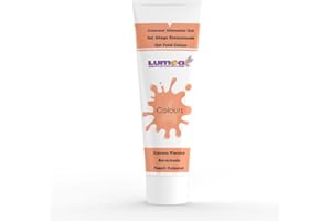 Dekozauber24 Food Colouring Gel, 30g, 29 colours, tube for fondant, marzipan, buttercream, edible cake decorations (Peach)