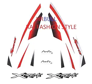 HRBull CBZ Xtreme Sports Bike Sticker kit_Red(RFS_137_CB_NW)