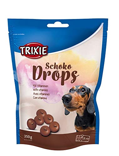 TRIXIE Schoko Drops - Golosinas para perros chocolate vitaminados, 350 g