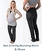 Rachel Sleepsuit / 2 in 1 Umstandsschlafanzug Sleep Shirt Shorts Pyjamas Sleepwear Nursing Pyjamas -  Grey - Large