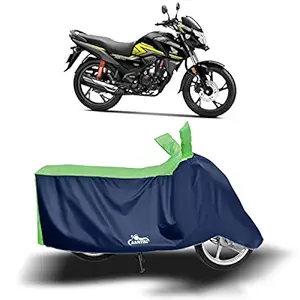 Cover Lab - Honda SP 125 New BS6 Water Resistant - Dust Proof - Full Bike Scooty Two Wheeler Body Cover for Honda SP 125 (Strip Green)
