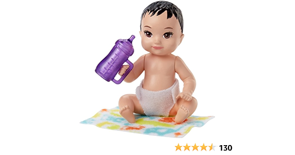 Barbie Baby Doll Skipper Babysitter Girl 6 Cm Black Fhy77 Amazon De Toys Games
