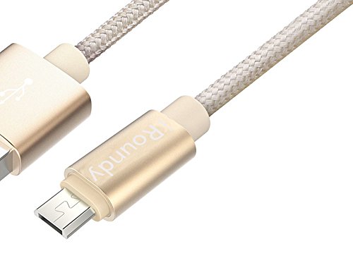 iRoundy Android Micro-USB-Kabel, 3 Pack 2M/6FT Nylon geflochten leicht kämmbar sind Micro USB Ladekabel für Tablets und Smartphones, Samsung, HTC, Motorola und mehr - 7