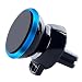Produktbild Forepin® 5 Farben Universal Handy Telefon Magnetisch Halterung für Lüftungsgitter 360 Grad drehend KFZ Zubehör Autohalterung Lüftungsschlitze Halterungen Wiege iPhone Samsung HTC Motorola - blau