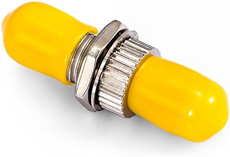 Fengyingzi Fiber Optic Adapter Single Mode UPC Simplex / Duplex Fiber Optic Extender Fiber Couplers SC/FC/ST/LC Multiple Connectors (100Pcs/Pack, GA5068-T-ST-ST UPC)