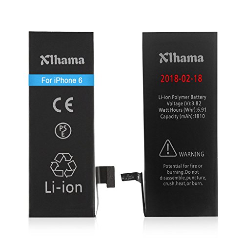 Batterie Compatible pour iPhone 6 Li-ion 1810mAh avec Kits d outil de R paration Feuille en verre tremp Manuel de R paration en Francais et Adh sif double face Nouveau remplacement de batterie est 0-cycle 24 mois de garantie Production de 2018 reviews Batterie Compatible pour iPhone 6 Li-ion 1810mAh avec Kits d outil de R paration Feuille en verre tremp Manuel de R paration en Francais et Adh sif double face Nouveau remplacement de batterie est 0-cycle 24 mois de garantie Production de 2018
