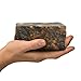 (16 oz) Raw African Black Soap with Coconut Oil and Shea Butter - Body Wash, Shampoo and Face Wash - Helps Clear Dry Skin, Acne, Eczema, Psoriasis - Authentic Organic Homemade Soap Bar from Ghana