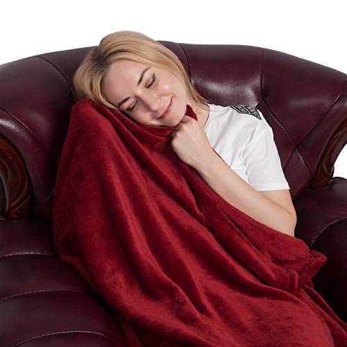 softan Flannel Fleece Blanket Luxury Solid Velvet for Bed Couch Sofa, Red Throw Size Blankets softan Flannel Fleece Blanket Luxury Solid Velvet for Bed Couch Sofa, Red Throw Size Blankets