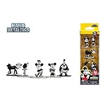 Licencia Oficial Jada- Disney Mickey, Minnie, Pete, Parrot y Clarabelle Pack 5 Figuras 90 Aniversario Mikey, (0801310300138)