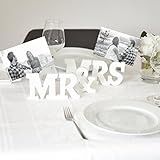 FRED´S LIFE – Mr & Mrs Holzbuchstaben und Deko-Fotohalter – Hochzeit, Hochzeitsdekoration, Dekoration, Geschenk, Jahrestag, Wohnung, Hochzeitsgeschenk, Hochzeitsdekoration - 4