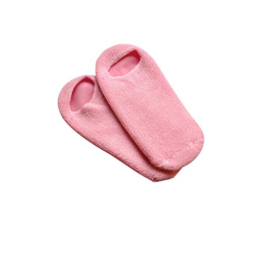 Surker 1 Pair Unisex SPA Gel Moisturizing Pink Soft And Smooth Socks Set (Pink) PCPA00063B