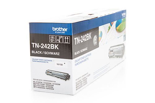 Original Toner passend für Brother HL-3172 CDW Brother TN-242 BK , TN242BK - Premium Drucker-Kartusche - Schwarz - 2.500 Seiten