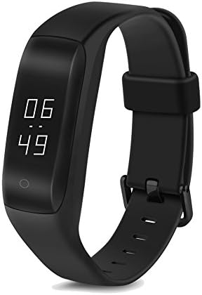 Lenovo Activity Tracker - Smart Wristband - Smart OLED Touchscreen - Sports Fitness Tracker - Pedometer, Calorie Counter, Sleep Monitor, Health &amp; Heart Rate - Bluetooth 4.0 - Compatible with iPhone and Android Smartphones - Black