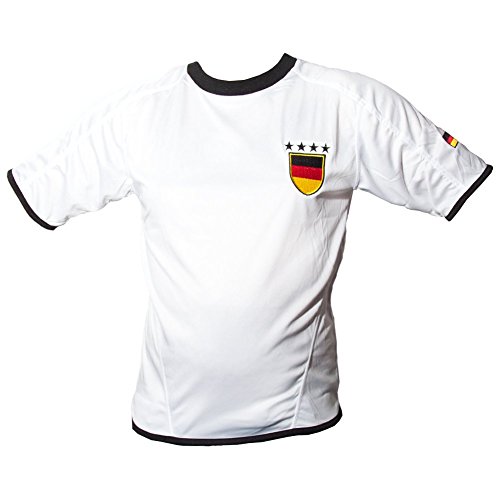 Fußball EM 2016 – Deutschland Trikot mit 4 Weltmeister Sternen! (XL)
