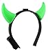 Produktbild GYD Blink Haarreifen Teufelshörner Teufel Horn LED für Erwachsene und Kinder (Grün)
