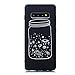 Produktbild Chreey Hülle für Samsung Galaxy S10+ / S10 Plus, Anti-kratzt Schwarz 3D Drucken Muster Handyhülle Weiche Silikon TPU Rückseitehülle Bumper Schutzhülle, Glasflasche