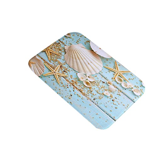 MagiDeal Maritime Design Rutschfeste Waschbar Fußmatte Bodenmatte für Küche Badezimmer Dekoration , 40x60cm - Stil 03