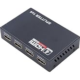 PrimeX PX-5004 4 Port HDMI Splitter, 1 Giriş 4 &Ccedil;ıkış Adapt&ouml;rl&uuml; HDMI &Ccedil;oklayıcı, 1080P 2K 4K FHD 3D G&ouml;r&uuml;nt&uuml; Dağıtıcı, PC Laptop