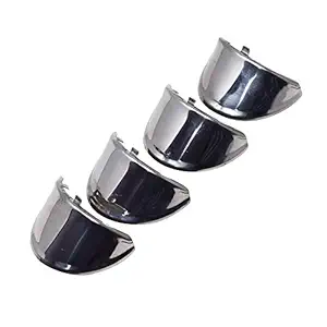 Ramanta Heavy Metal Attractive Indicator Shades Compatible for Bullet, Classic, Electra and Standard 350/500 CC Bikes (Chrome) - Pack of 4