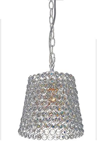 Kudo Crystal Lamp Shade Non-Electric Polished Chrome/Crystal