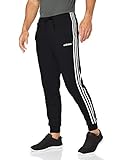 Schmal zulaufende Beinform adidas Herren Essentials 3-Streifen Tapered Trainingshose, Schwarz (Black/White), XL/L