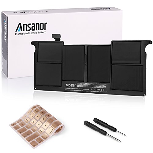 ANSANOR® Ultra Hochleistung Neuer Akku für Apple Macbook Air 11 "A1495 A1406 A1370 (Mitte 2011) A1465 (Mitte 2012 Mid-2013 Früh-2014) 020-7376-A 020-7377-A MC968 MC969 MC965 - 2 Jahre Gewährleistung [Li-Polymer 7.6V 5200mAh] A1406