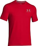 Under Armour Cc Left Chest Lockup, Camiseta de fitness, Hombre, Rojo, S