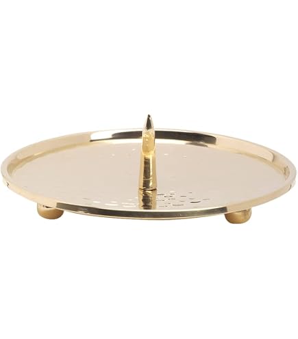 Bougeoir Marin Hélice De Bateau En Laiton Doré - Pour Bougies Jusqu'à 2 Cm - Diamètre 5 Cm, Hauteur 6 Cm