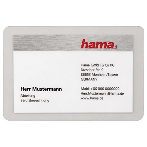 Hama Heiß Laminierfolie für Visitenkarten, 80µ, 100 Stück - 2