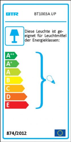 Betterlighting BT1003A UP Außenwandleuchte, E27, silber, 7,8 x 14,5 x 36 cm - 6