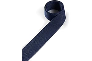 Fettuccia da 1buy3 di polipropilene, alta 30 mm e lunga 4 metri, colore: 17 - Blu scuro | anche alta 20mm, 25mm, 40mm o 50mm | 4 o 12 metri di lunghezza | 30 colori