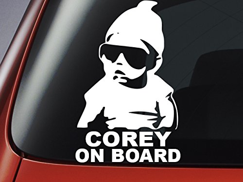 Personalisierbarer Auto-Aufkleber „Baby On Board“, kann mit jedem Namen bedruckt werden, Vinyl - 3