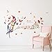 Produktbild QTZJYLW Kreative DIY Art Wandaufkleber Farbe Feder Schmetterling Vogel Insekt Muster Für Zuhause Wohnzimmer Decor Wandtattoo (60 × 90 cm)