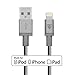 Indestructible Steel Casing, Elegant & Tangle Free Lightning Cable [Apple MFI Certified] by Tech Sense Lab, 1m / 40 Inches with 100% Sync & Charge Compatibility With Apple Devices Incl. iPhones, iPads, iPods (Silver) RS.989.00