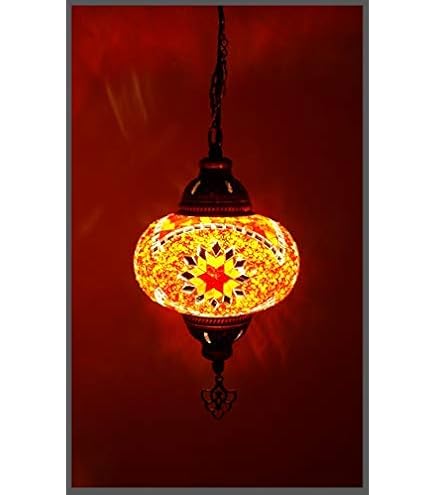 Oosterse mozaiek lamp betoverend mooie kleuren | Filigrain plafonnieres