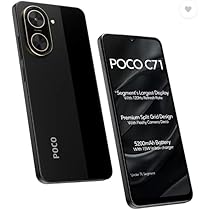 POCO C71, Power Black (4GB, 64GB) : Amazon.in