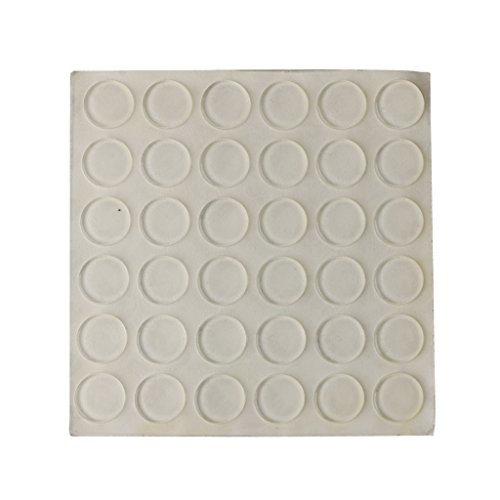 Preisvergleich Produktbild MagiDeal Silikon selbstklebend Schalldämpfer Pads, Eckenschutz Kantenschutz Pads für Schrank und Schublade - Große Auswhählen - 36x Klar, Große 4