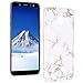 Produktbild Galaxy A6 Hülle Blumen, Handyhülle Galaxy A6 Marmor, Dünn Weich Silikon Hülle Slim TPU Bumper Case Cover Stossfeste Handytasche Soft Anti-Rutsch Schutzhülle Schale Handycase für Samsung Galaxy A6