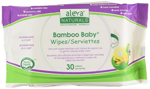 Preisvergleich Produktbild Aleva Naturals Bamboo Baby-Feuchttücher (64-wipes)