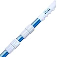 Aquatix Pro Swimming Pool Pole, 12 Foot, Professional Grade, Extendable 3 Section 4-12ft Aluminium Telescopic Pole for Skimmer Nets, Vacuum Heads, Brushes, Grip & Lock, Strong Holding Power
